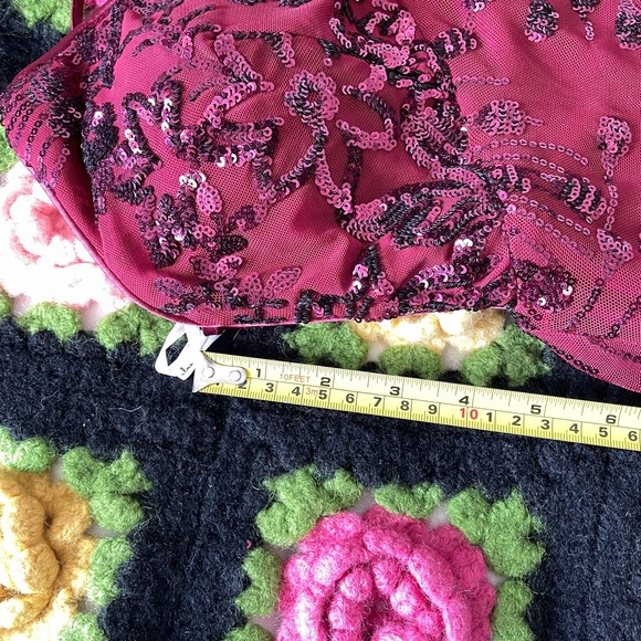 Lulus Keep Glowing Wine Red Sequin Lace-Up Bodycon Mini Dress - Picture 15 of 17